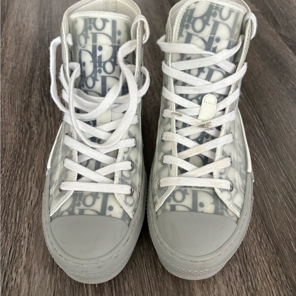 Dior Gray High-Top Sneakers - Picture 3 of 5